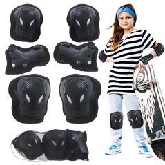 Set pentru copii, 6 x protectii pentru genunchi, coate si incheieturi (bicicleta, role, skateboard, patine) 361120