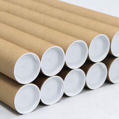 Tub din carton pentru protectie la transport folii si printuri, lungime 130 cm, diametru Ø76mm, grosime perete 4mm 382167