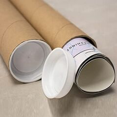 Tub din carton pentru protectie la transport folii si printuri, lungime 130 cm, diametru Ø76mm, grosime perete 4mm 382167
