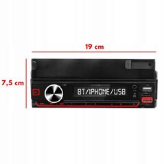Player Auto RGB, 4 x 50W, model XBASS 7011X, cu Suport Telefon, Telecomanda pe volan, Bluetooth, Radio, MP3, AUX, Card 383736