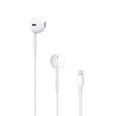 CASTI Apple EarPods, pt. smartphone, cu fir, intraauriculare - butoni, microfon pe fir, conectare prin Lightning, alb, "MMTN2ZM/A" (timbru verde 0.18 lei) 392646