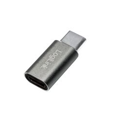 ADAPTOR LOGILINK, pt. smartphone, USB 3.0, USB Type-C (T) la Micro-USB (M), argintiu, "AU0041" (timbru verde 0.08 lei) 393301