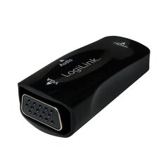 ADAPTOR video LOGILINK, HDMI (M) la VGA (M), rezolutie maxima Full HD (1920 x 1080) la 30 Hz, black, "CV0108" (timbru verde 0.08 lei) 393478