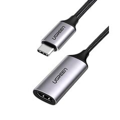 ADAPTOR video Ugreen, "CM297" USB Type-C (T) la 1 x HDMI (M) (3840 x 2160) la 60 Hz, conectori auriti, negru "70444" (timbru verde 0.08 lei) - 6957303874446 397032