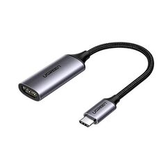 ADAPTOR video Ugreen, "CM297" USB Type-C (T) la 1 x HDMI (M) (3840 x 2160) la 60 Hz, conectori auriti, negru "70444" (timbru verde 0.08 lei) - 6957303874446 397032