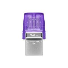64GB DataTraveler microDuo 3C 200MB/s dual USB-A + USB-C, "DTDUO3CG3/64GB" (timbru verde 0.03 lei) 398662