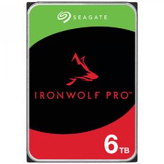 HDD NAS SEAGATE IronWolf Pro 6TB CMR 3.5", 256MB, SATA 6Gbps, 7200RPM, RV Sensors, Rescue Data Recovery Services 3 ani, TBW: 550TB, "ST6000NT001" 398915