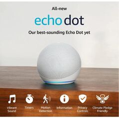 Amazon Echo Dot 5, Boxa cu ceas, Wh "B09B95DTR4" (timbru verde 0.8 lei) 399863