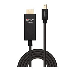 Cablu Lindy 1m Mini DP la HDMI (HDR) "LY-40921" (timbru verde 0.18 lei) 400413