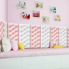 Panou decorativ pentru perete sau mobilier, 60 x 30 cm, culoare Roz 405609
