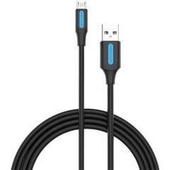 Cablu alimentare si date Vention, USB 2.0 (T) la micro USB (T), 1.5m rata transfer 480 Mbps, invelis PVC, negru, "COLBG" (timbru verde 0.18 lei) - 6922794748712
