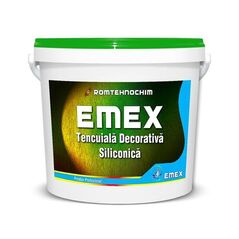 Tencuiala Decorativa Siliconica “EMEX”, Alb, Bidon 25 KG 10326