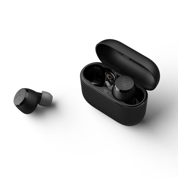 CASTI Edifier, wireless, intraauriculare - butoni, pt smartphone, microfon pe casca, conectare prin Bluetooth 5.0, negru, "TWSX3-BK", (timbru verde 0.18 lei) 393978