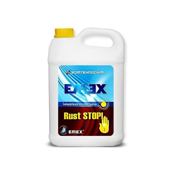 Solutie pentru Indepartarea Ruginii "Emex Rust Stop", Incolor, Bidon 5 Litri 10350