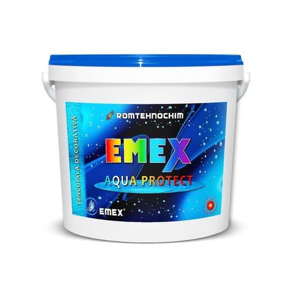 Tencuiala Decorativa Impermeabila Siliconata “Emex Aqua Protect”, Alb, Bidon 25 Kg 10356