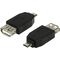 ADAPTOR LOGILINK, pt. smartphone, Micro-USB 2.0 (T) la USB 2.0 (M), negru, "AU0029" (timbru verde 0.08 lei) 392130